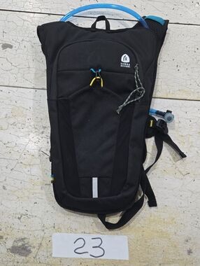 Sierra Designs Black Hydration Backpack with Blue Tube